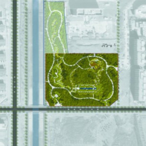 良乡大学城北部荒地正在整改 家门口将添森林公园