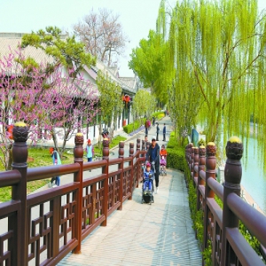 9.3公里营城建都滨水绿道 串联众多历史古迹