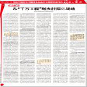 《浙江日报》版式：从“千万工程”到乡村振兴战略