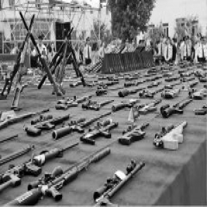 各地公安机关开展集中统一销毁非法枪爆物品活动