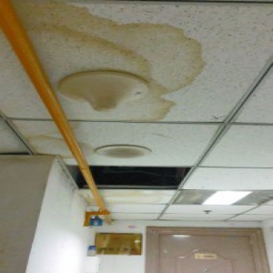 楼道墙砖掉 电梯常关人