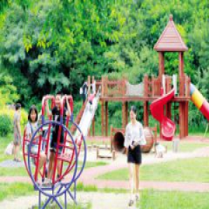 塘沽森林公园儿童乐园提升改造完成（图）