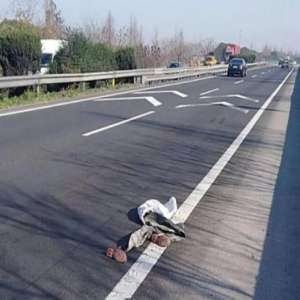 交警接到电话:高速上躺着个人 都扁了!结果实在令人…