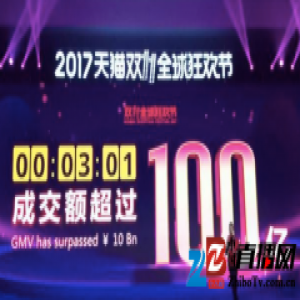 ＂双11＂天猫3分钟交易额破百亿 首单12分钟送达