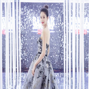 神仙颜值！王媛可刺绣蓬蓬裙优雅灵动