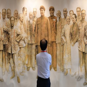 笔墨绘复兴丹青助贫困 首都统战系统主题艺术展开幕