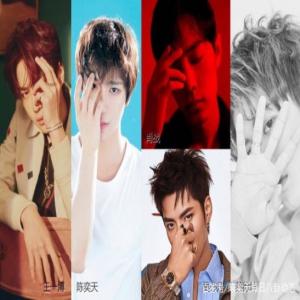 肖战王一博陈奕天蔡徐坤吴亦凡你喜欢谁的小脸