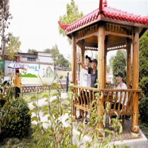 北辰区大张庄镇：闲散空地建乡村公园投入使用