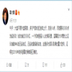 李大霄：上证50年K线收复熔断失地 年内做多蓝筹策略正确