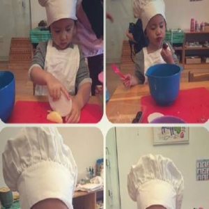 黄小厨家的妹妹厨诞生！黄磊晒小女儿做沙拉