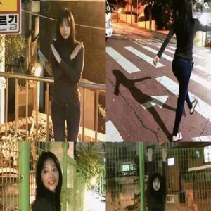 雪莉衣着单薄凌晨压马路 脚蹬人字拖动作搞怪(图)