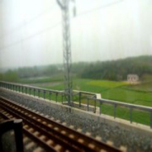 男子闯入火车铁轨中拦停火车 然后爬上车头不走了