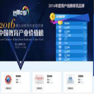 2016年度用户信赖移民机构，联鸿实至名归！