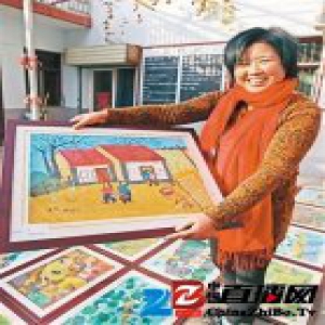 户县农民画家手绘二十四节气农事图