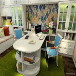 尚品宅配全屋定制带给你的家SOHO元素，一边玩一边工作SO EASY