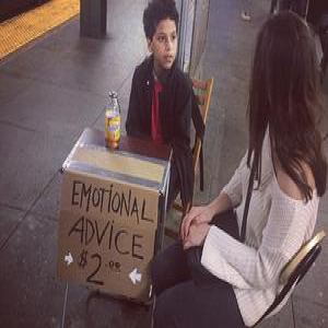 最萌11岁心理医生纽约街头出诊 每次2美元