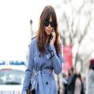 选对高腰线外套 胸以下全是腿