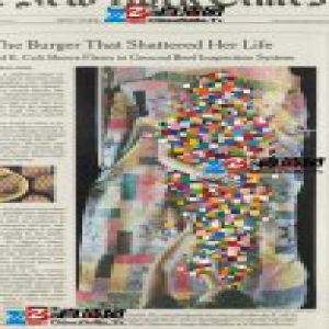 他把《纽约时报》的头版故事变成画，办了展还出了书