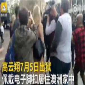 高云翔出狱 但在家中佩戴电子脚镣