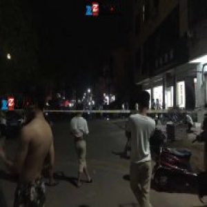 永康市花街镇黄园村一酒店发生一起持刀胁持事件